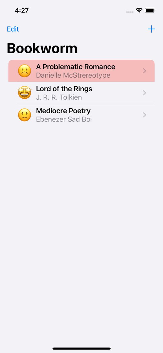 Henry_Ben_'s tweet image. Days 53, 54, 55, and 56 of #100DaysOfSwiftUI complete! I think the long-term benefits of CoreData will need to grow on me a bit, but maybe I’m just missing #SwiftPlaygrounds4? #iOSDev #Swift