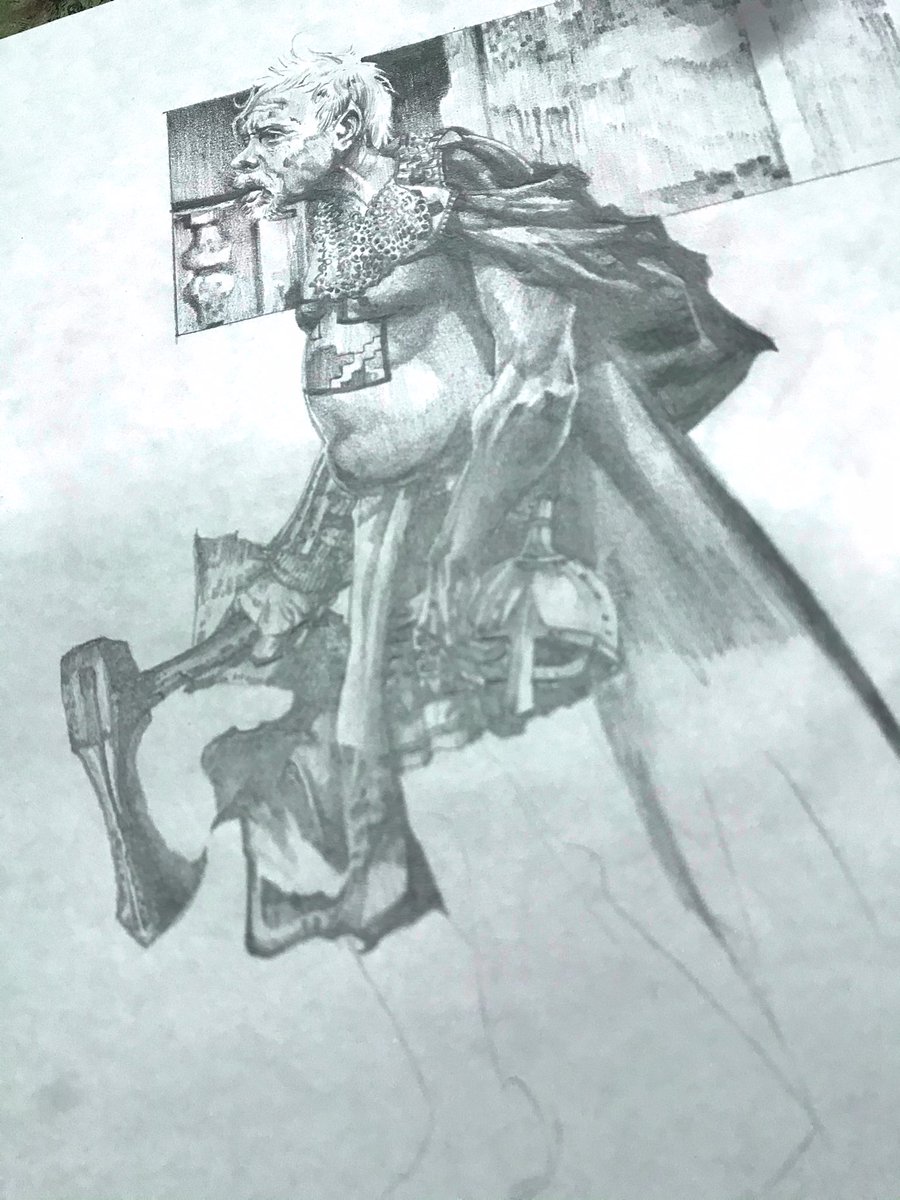 TheQmethod's tweet photo. Hey kids, it's your favorite #thor knockoff: #björn! #pencil_drawing #theqmethod #scandinavian #marvelbootleg https://t.co/zXkq5ZLSxu