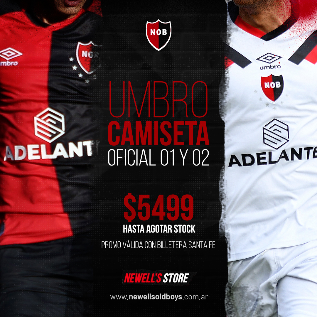 Newells's tweet photo. Nueva promo en #NewellsStore 🚩🏴
🛒 Conseguí las camisetas 2021 a precio con descuento en las tiendas del club. ¡No te quedes sin la tuya!
ℹ️ Hasta agotar stock
☑️ Válida con Billetera Santa Fe https://t.co/BLTdRDkj9j