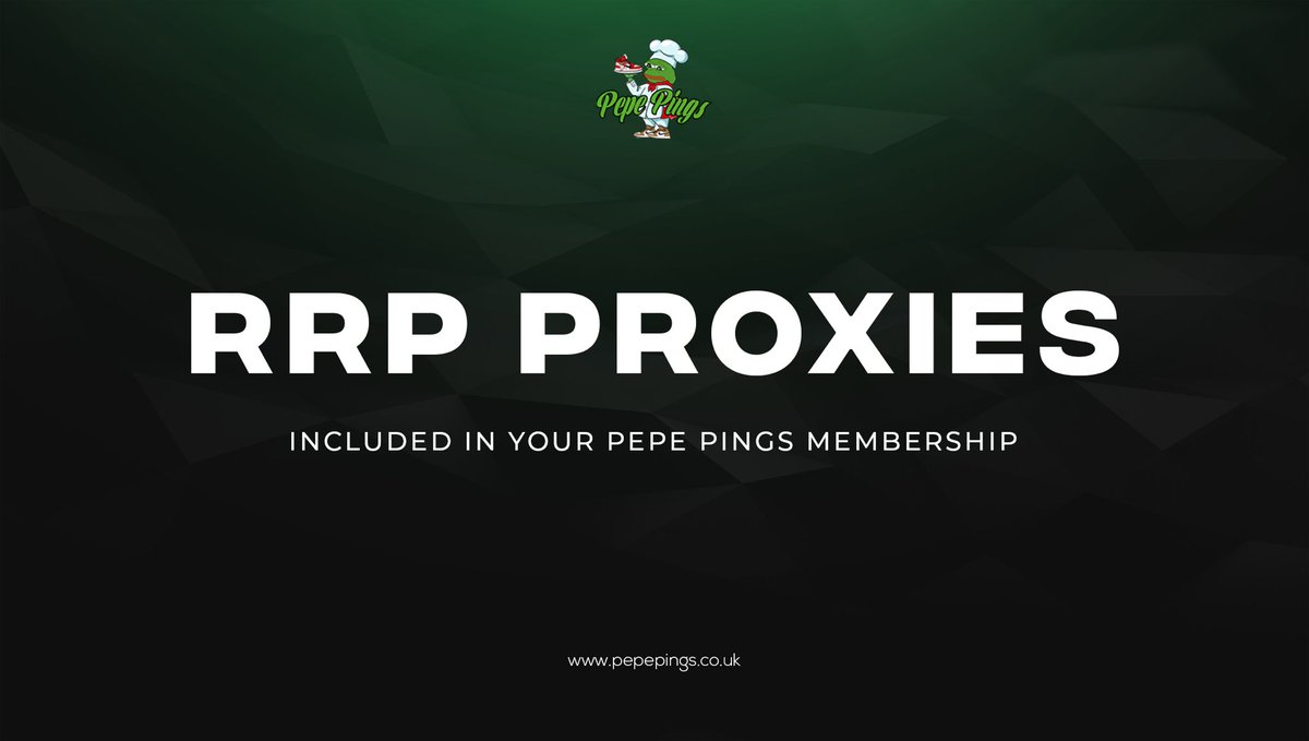 PepePings's tweet image. Sick of paying a lot for proxies?PepePings members now get access to proxies from all major providers at cost price, included in their subscription!🐸 

Gone are the days of paying for overpriced proxies!

Oxy,Subnetworks, Smart proxy and more!

Like retweet and tag a friend!♻️