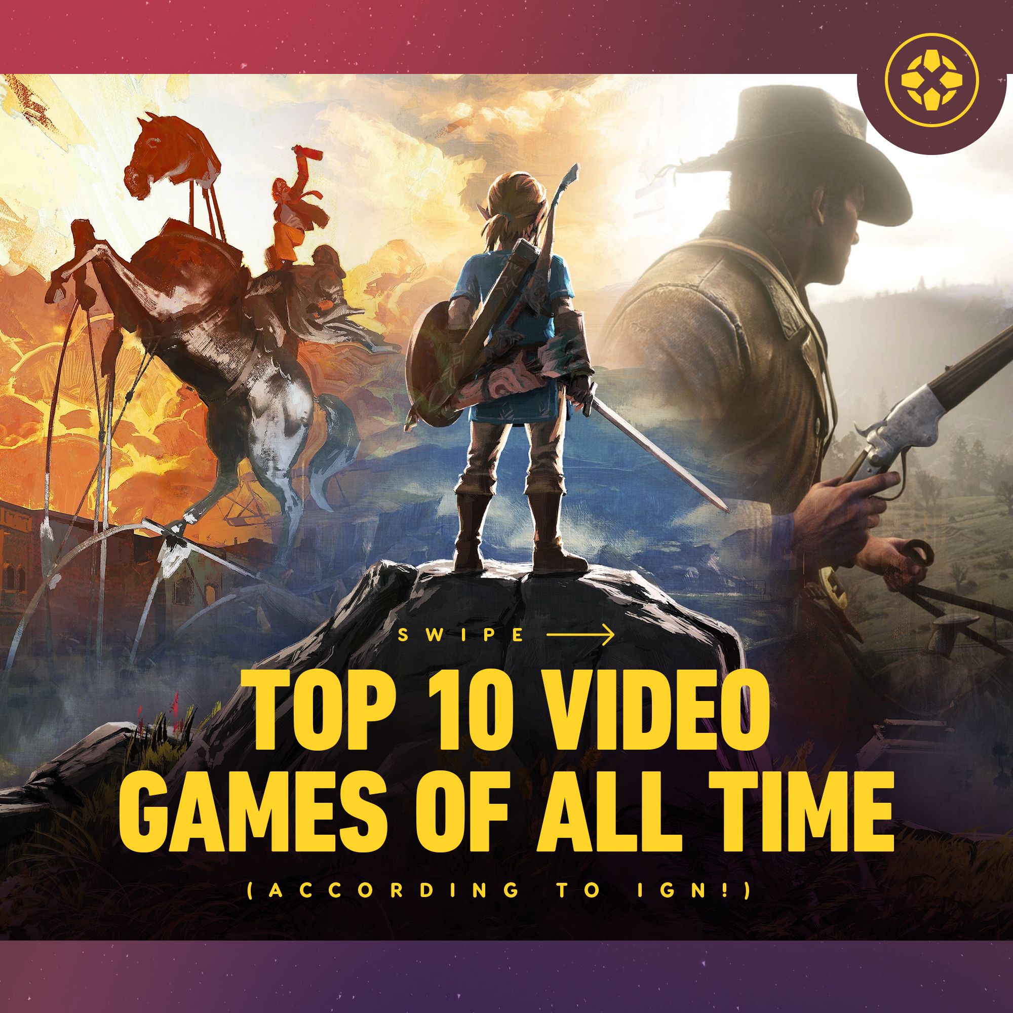 IGN on X: From Breath of the Wild to Super Mario 64 and more, we rank our  10 best games of all time. Did your favorite make the list?   (1/3)  /