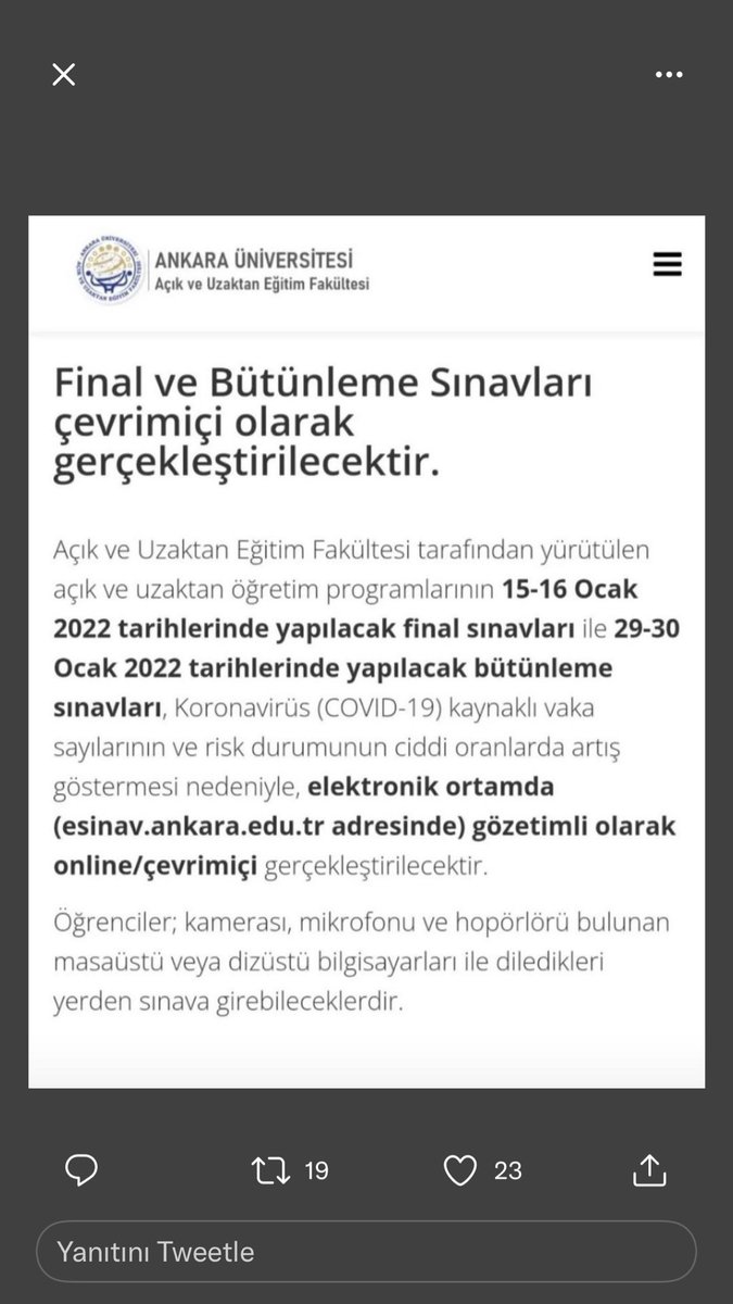 egenaz1995's tweet photo. Anadolu Üniversitesi Açıköğretim Fakültesi de sınavları online yapmalı...
Bir sistemin birbirinden farklı yürütülmesi doğru değil. Online ise tüm aöfleri online olmalı... #acıkögretımhakkınıarıyor https://t.co/EWKAzfoAfB