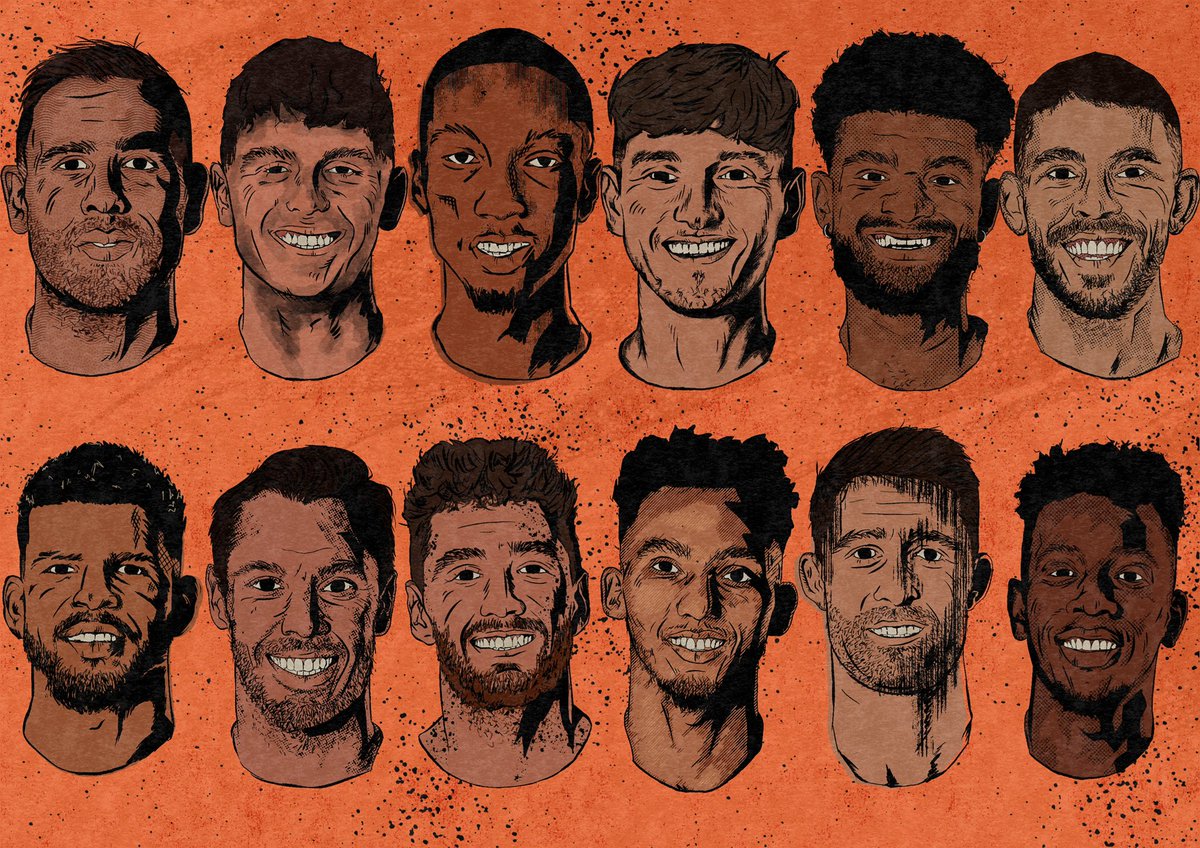 myjwsketches's tweet photo. @officialafcb squad 🍒Tried keeping each one of these different and not spending too much time on them. Will be posting close ups soon ⏰ #afcbournemouth #afcb https://t.co/XoCvhb3mYg