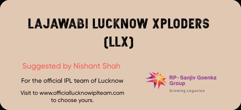 13_nish's tweet photo. @TeamLucknowIPL https://t.co/dc1f0TgVxl