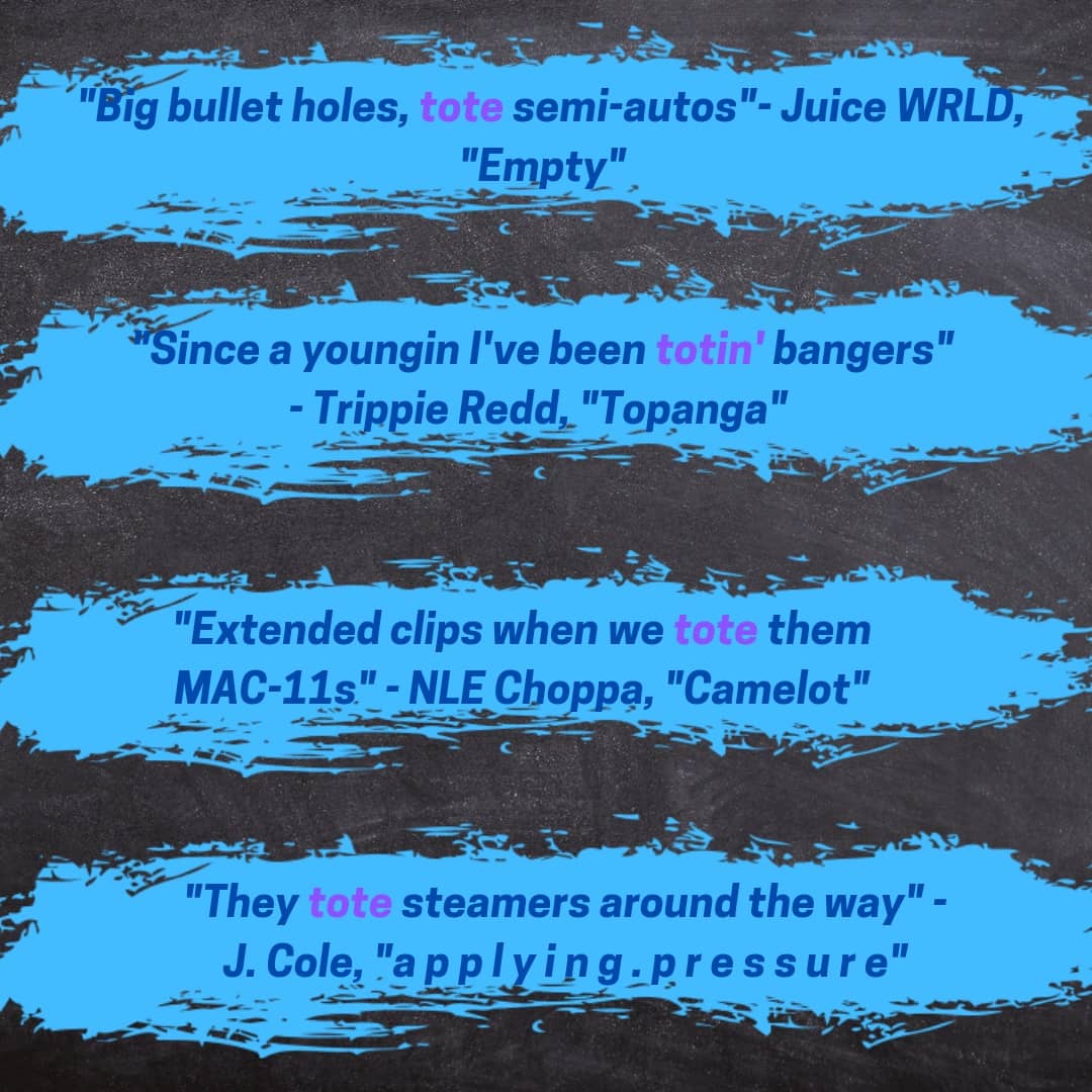 MenorcaIngles's tweet photo. #rapvocaboftheday

I'm not sure how this came about, but it would be funny to imagine someone pulling a gun out of a cloth bag.

#learnenglish #aprendeingles #onlineenglish #tefl #esl #ingles #english #clasesparticulares #menorca #rap #juicewrld #trippieredd #jcole #nlechoppa https://t.co/RZ9dOrlwxc