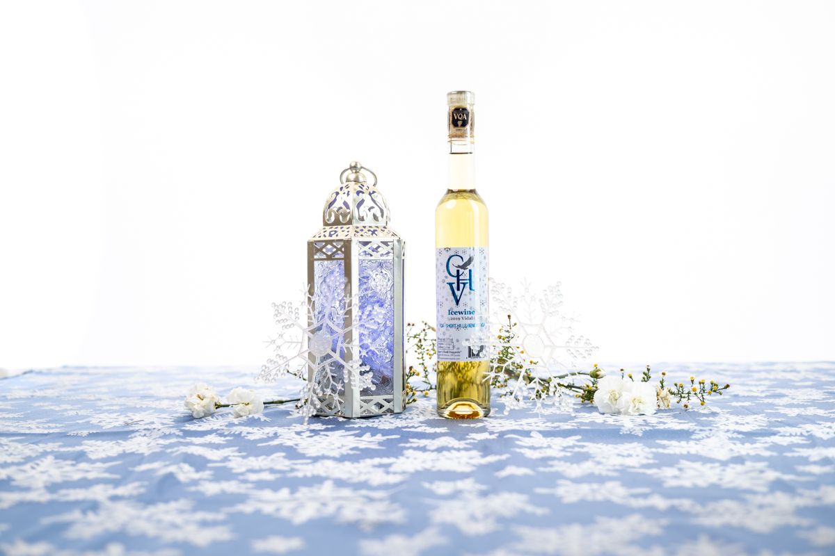 Cooper's Hawk Vineyard  in Ontario is the creator of this stunning, elegant dessert wine. Called "Ice Wine" and packaged like a winter storm, pair it with your end-of-the-meal favorites for a seasonal treat!

#everybottletellsastory