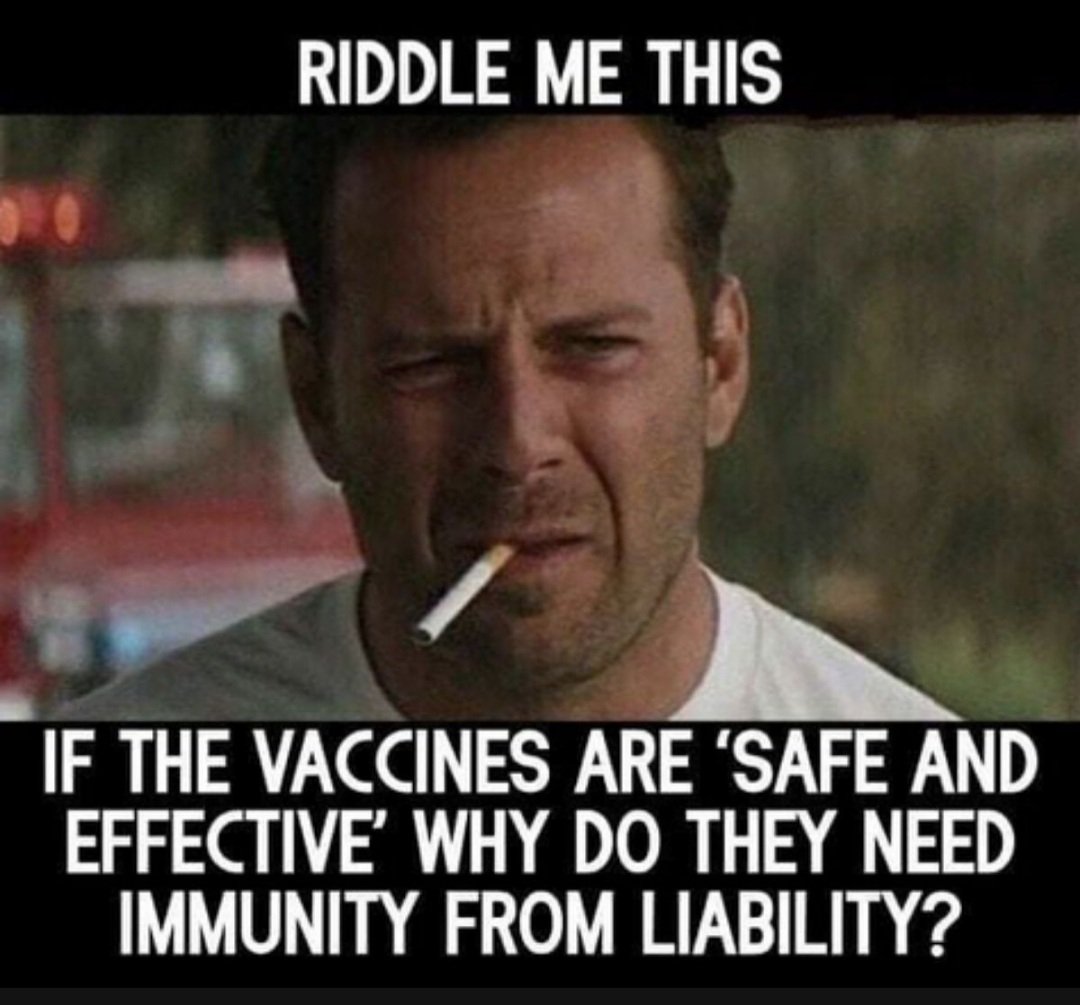 BoycottMLB3's tweet photo. If they really wanted more people to get the vaccine they'd make pharmaceutical companies liable. It would inspire a higher level of confidence... https://t.co/Eqlv8dSJLv