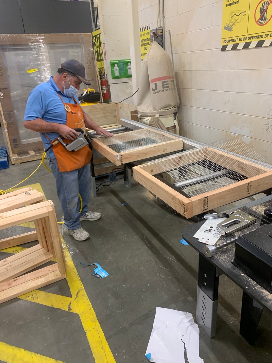 Today, #TeamDepot volunteers at several of our Colorado stores built and donated hundreds of sifters to the communities impacted by wildfires in Boulder County.