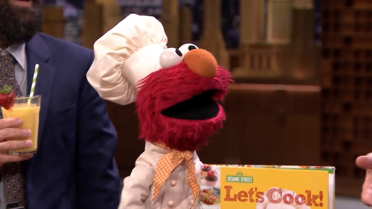 The Tonight Show on Twitter ".Elmo teaches Jimmy and questlove how to make a Sloppy Oscar