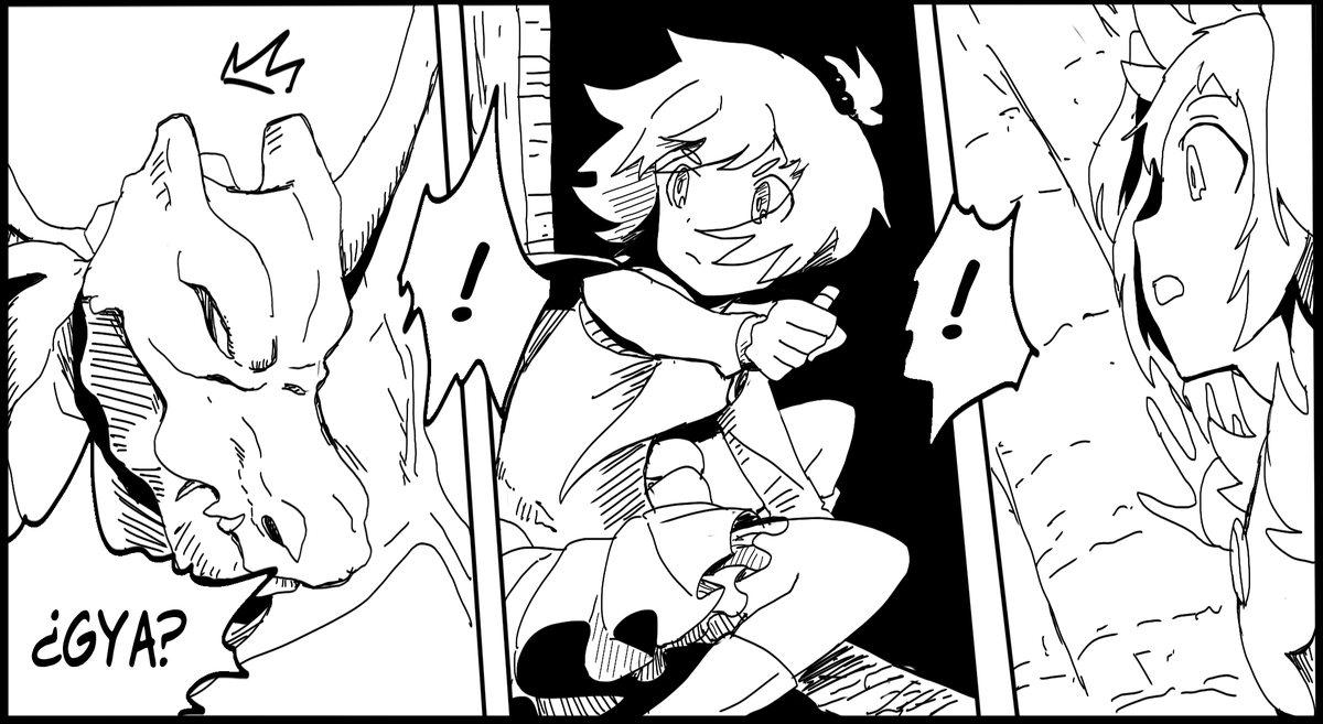 ¡Joy y Theresa enfrentan al monstruo volador! Las cosas no salen como ellas quieren, ¡pero no se rendirán hasta vencerlo! 💥🐉

¡No te pierdas el episodio 4 de Fake Majou Shoujou Theresa! ¡Ya disponible en la nueva edición!
➡️nostrafort.com/shop/