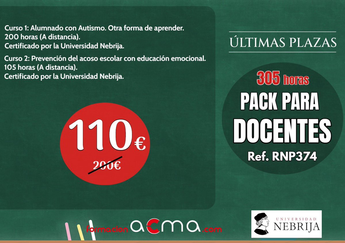 AcmaDocentes's tweet photo. 👩🏻‍🏫🧑🏻‍🏫👨🏻‍🏫PROMOCIÓN DOCENTES
Consulta todas las promociones disponibles en la web:

💻 https://t.co/h4YZXVaQ2Q

#convocatoria #docentes #docentes #formación #primaria #educacioninfantil #educacionprimaria https://t.co/ocyVQE5ycv