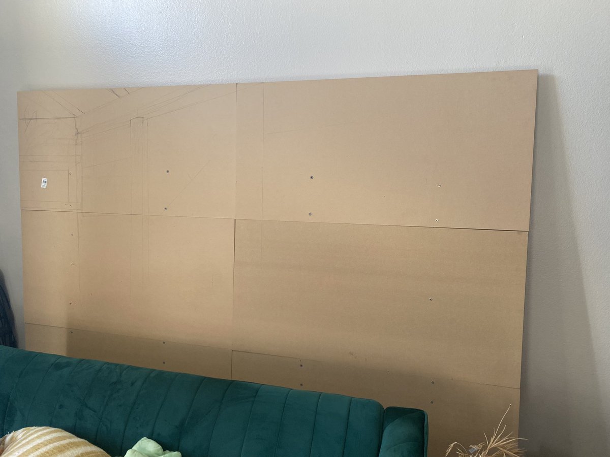 When I first moved out to LA I built like this 8x6 foot wall thing to paint on but I didn't know what I wanted exactly but me thinks gothic wall now hmmm 