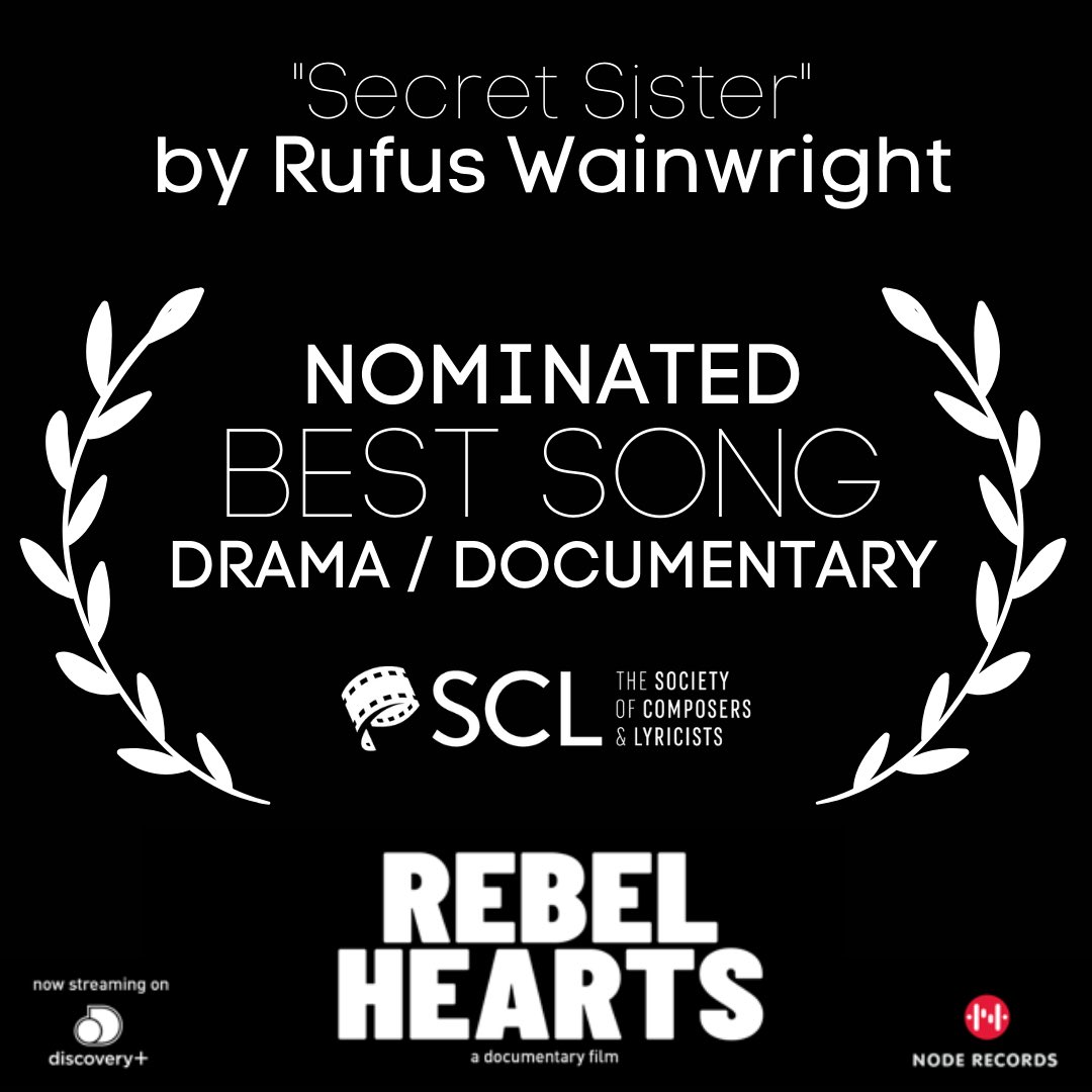 Node Records (@node_records) on Twitter photo <a href="/rufuswainwright/">Rufus Wainwright</a> and <a href="/rebelheartsfilm/">Rebel Hearts</a> are turning into award season darlings! Rufus’ original “Secret Sister” off of #NodeRecords soundtrack to Rebel Hearts was nominated for Best Song at the 2022 <a href="/The_SCL/">The Society of Composers & Lyricists</a> Awards! <a href="/rufuswainwright/">Rufus Wainwright</a> and <a href="/rebelheartsfilm/">Rebel Hearts</a> are turning into award season darlings! Rufus’ original “Secret Sister” off of #NodeRecords soundtrack to Rebel Hearts was nominated for Best Song at the 2022 <a href="/The_SCL/">The Society of Composers & Lyricists</a> Awards!