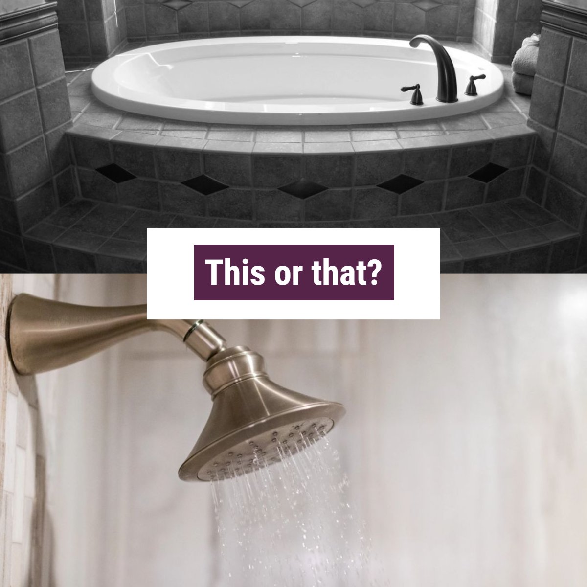 Which would you prefer in your master bathroom: A walk-in shower or a soaking tub?