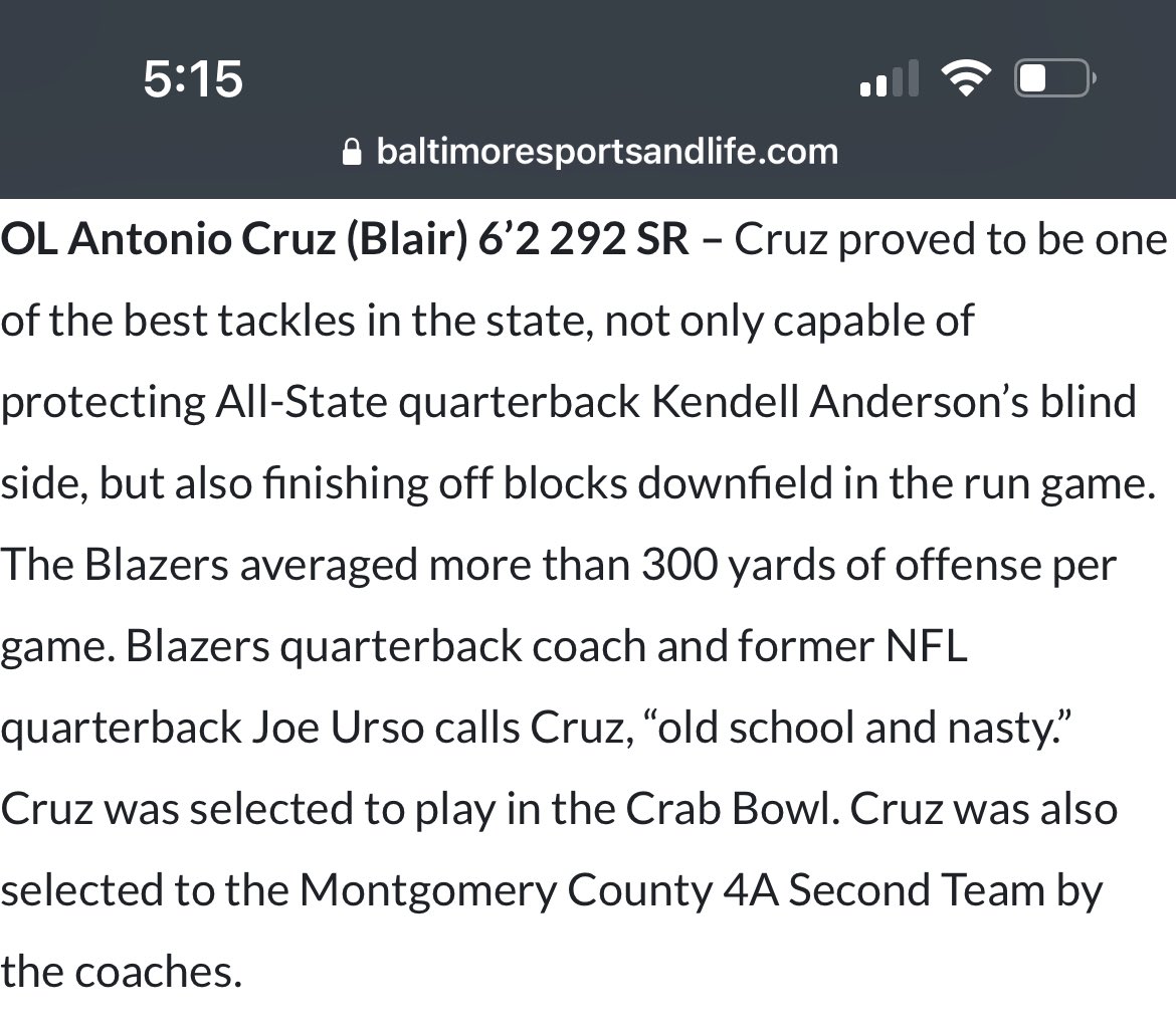 Coach_Nosoff's tweet photo. 3 Honorable Mentions for Blair on Offense!!
QB - Kendell Anderson @Kende11Anderson 
WR - Jamall Worrell @13toturnt 
OL - Tony Cruz @juggtony_ https://t.co/jpAAO5IhAp