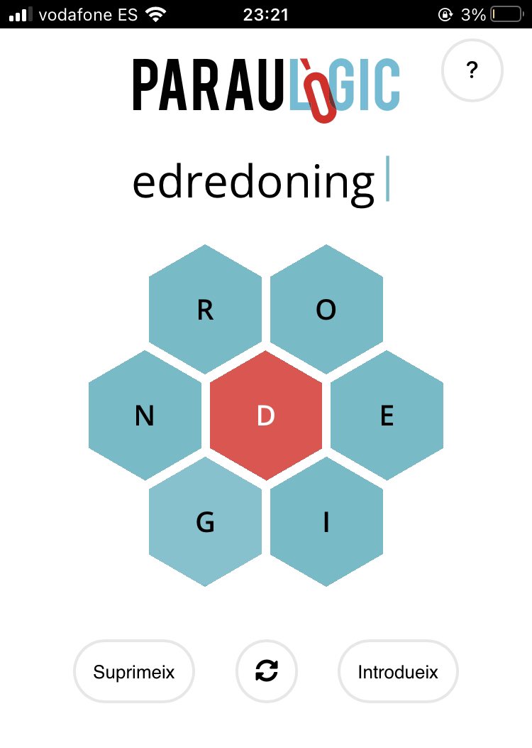 sergisonic's tweet photo. Parlem-ne seriosament: #paraulògic #edredoning https://t.co/PDttoWvhCp