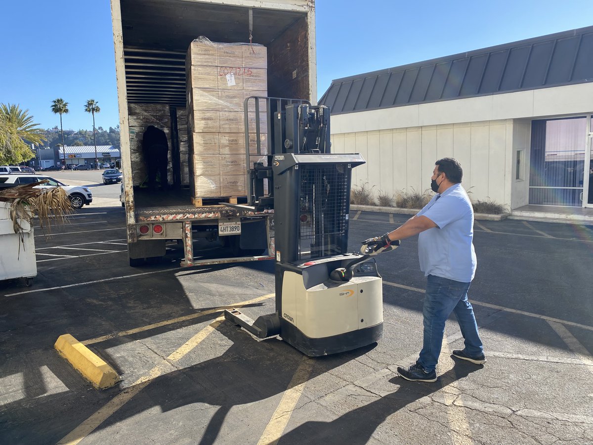 SDCOE just received a shipment of about 200,000 at-home COVID-19 antigen tests for distribution to our region's districts and charter schools. Distribution will begin tomorrow. Your school or district will communicate how to get one for your student.
