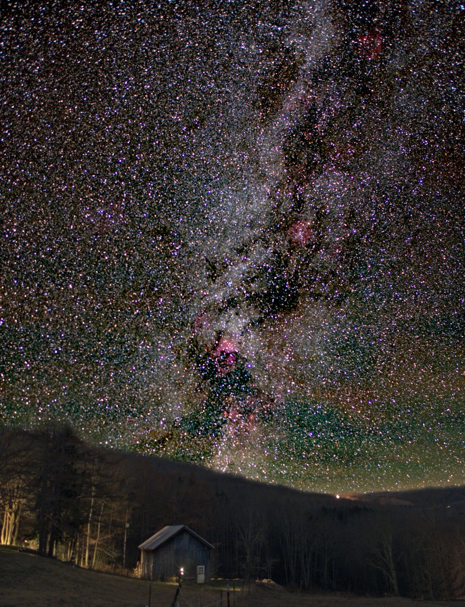 North America #Nebula setting over the Catskill Mountains last night