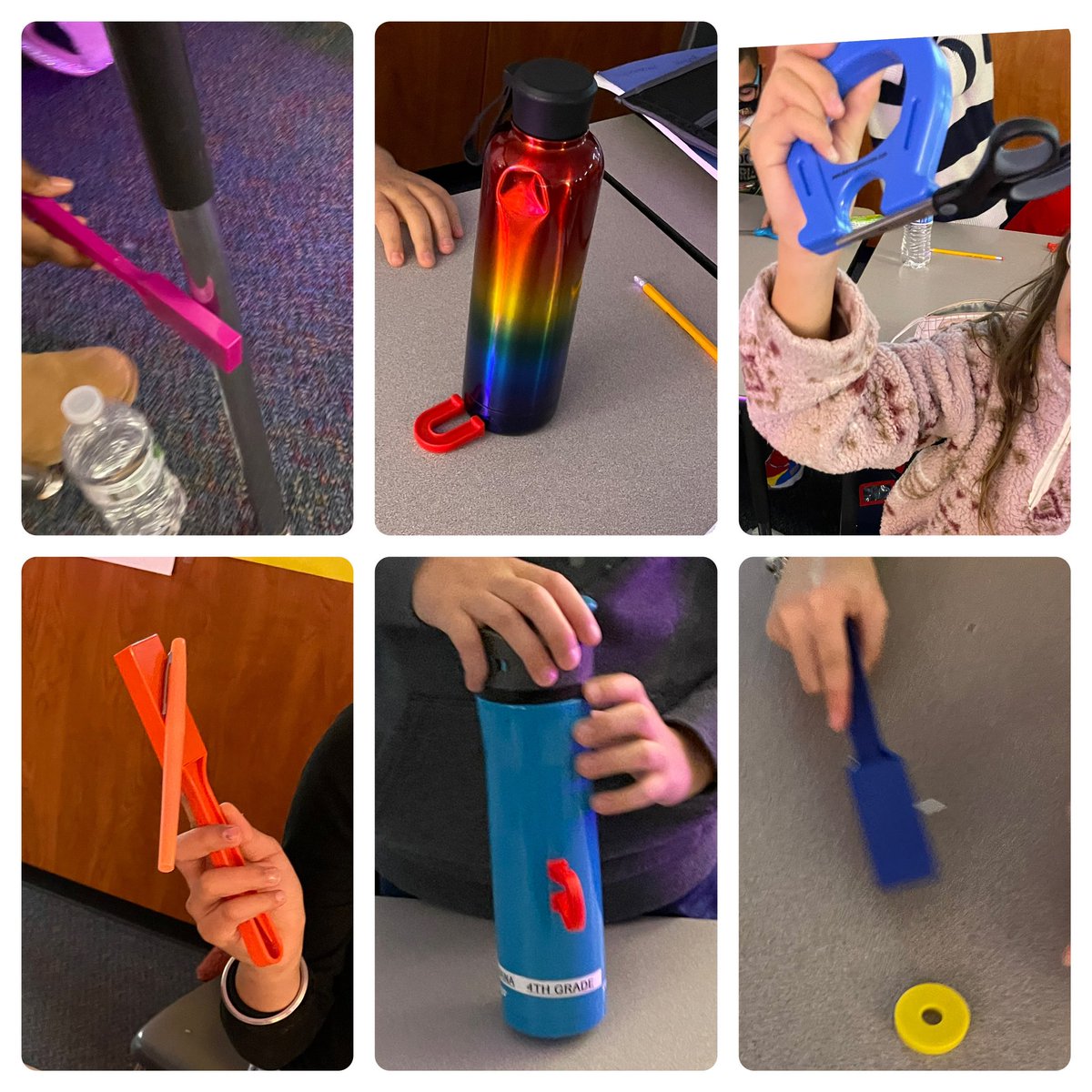 DShollar's tweet photo. Using different magnets to sort things by magnetic and non-magnetic. @PostmaPumas @CFISDScience https://t.co/0HeVs0EiH1