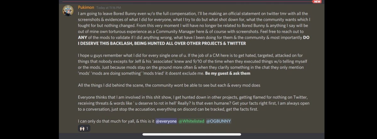 m_haitch's tweet photo. @FloydMayweather @BoredBunnyNFT the former community manager... https://t.co/1soufnbRXJ