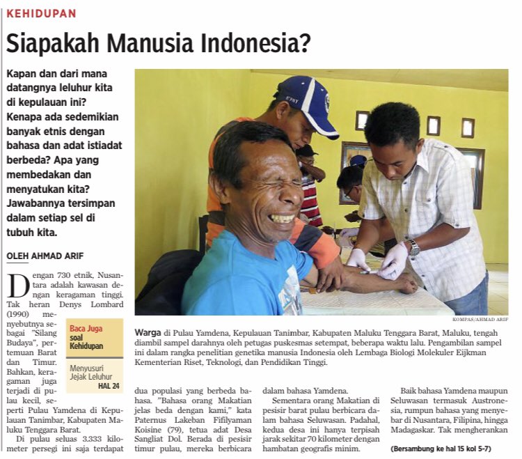 aik_arif's tweet photo. Prof Herawati, satu dari 10 murid Prof Sangkot Marzuki yg merintis pendirian Eijkman, ilmuan yg  membumi. Perjumpaan awal, saat saya mengerjakan Ekspedisi Cincin Api-Kompas 2011 dan berikutnya dlm perjalanan merekonstruksi “asal-usul manusia Indonesia” sejak 2015. #endgameEijkman https://t.co/jii4xnCVP2