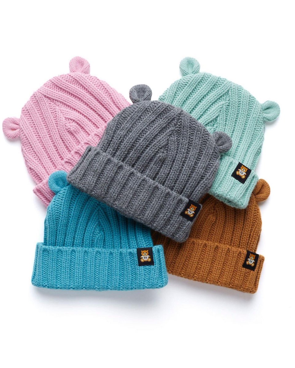 teddyfresh's tweet photo. To start 2022 off with a surprise, we just restocked a limited number of our highly requested Kid’s Bear Beanies, now available on our website https://t.co/f0eqCV440O