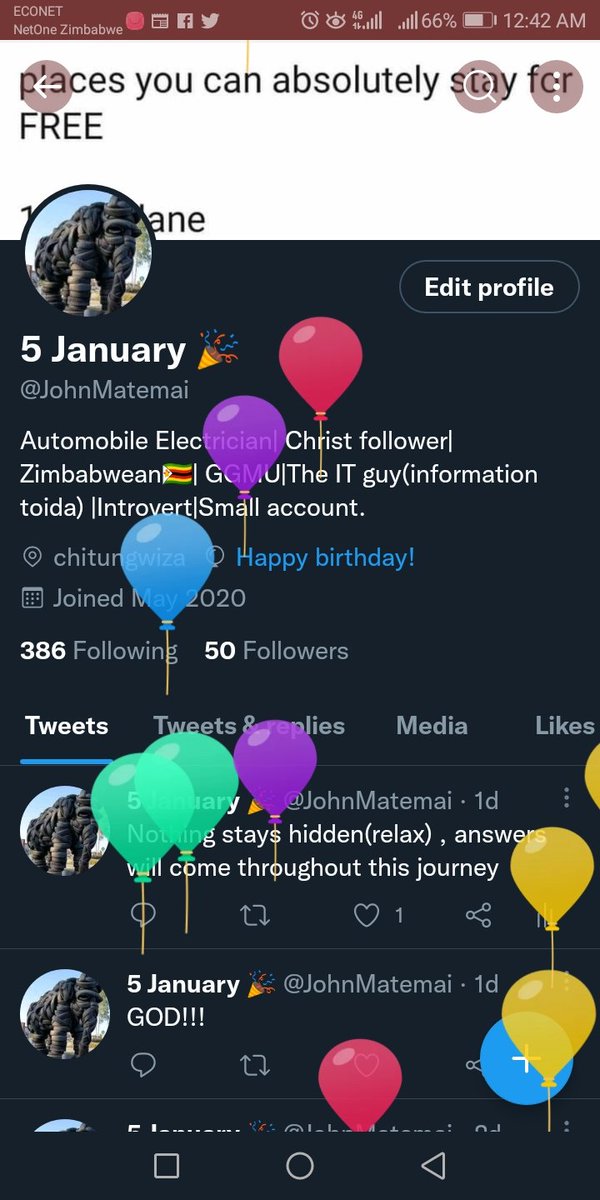JohnMatemai's tweet photo. I'm a small account and its my birthday. I take great pleasure in wishing myself a happy born day. (to the lord I'm forever grateful) https://t.co/tr5vYlPFwk