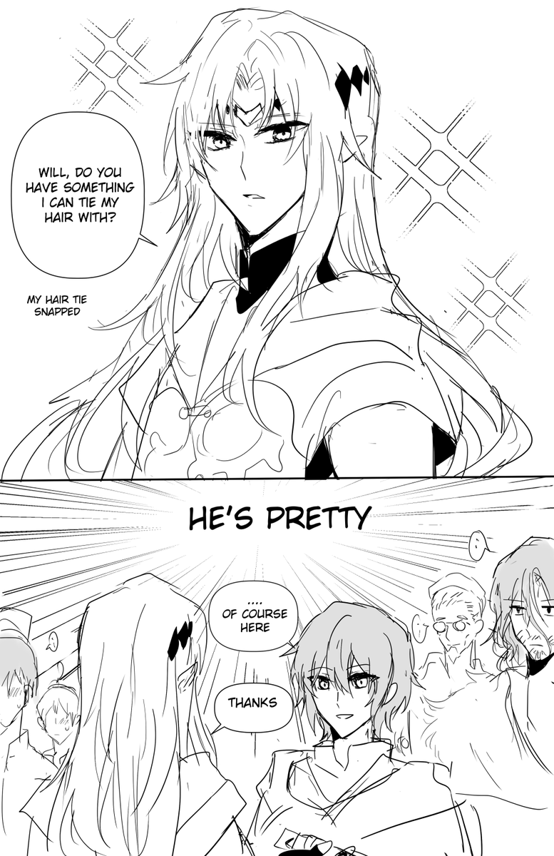 #最果てのパラディン #faraway_paladin #メネル
hair down menel 