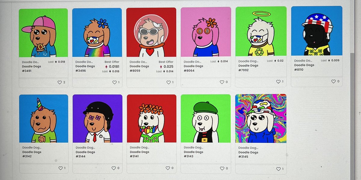 BGK_Maxi's tweet photo. Anddd then there were 11 @doodledogsnft #doodledogsnft #weloveem https://t.co/HFmmijVV0y
