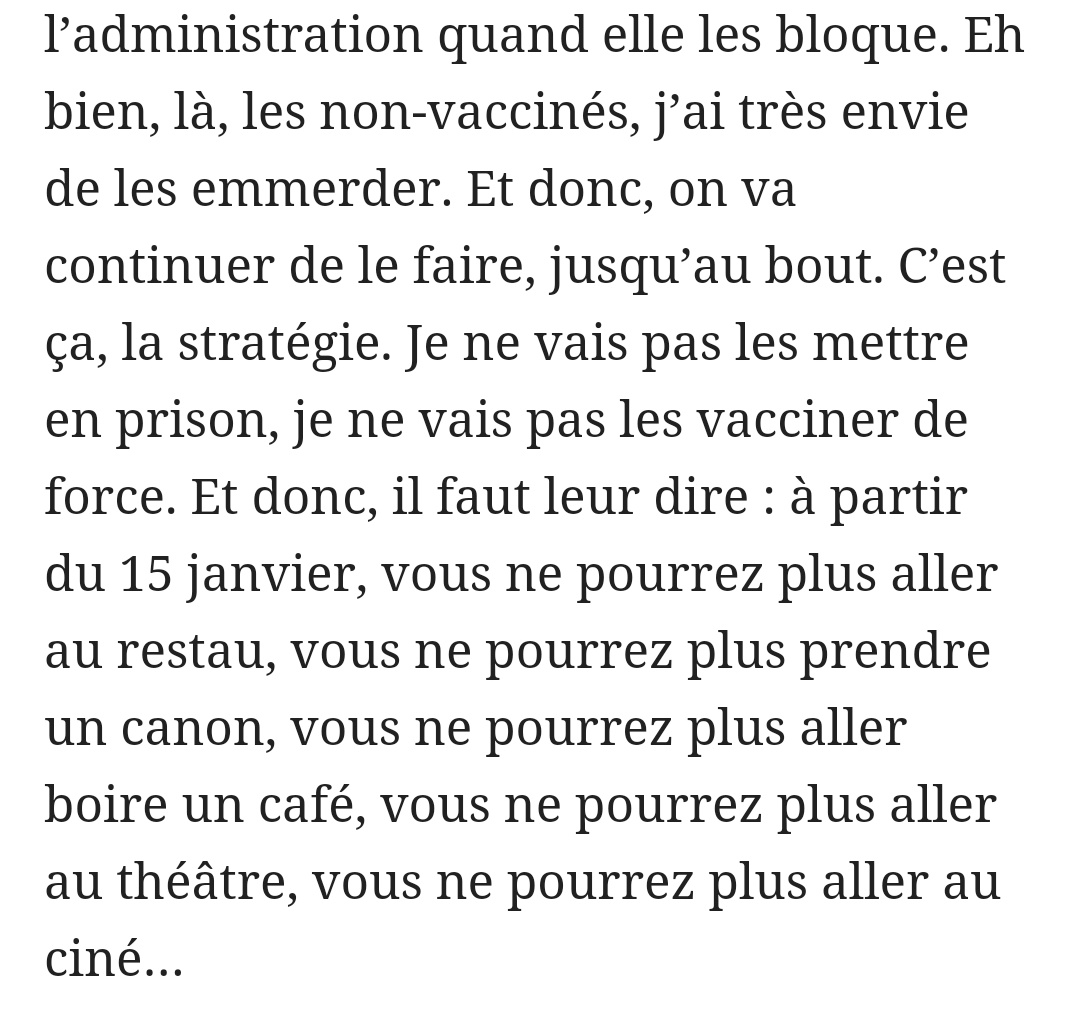 vincentglad's tweet photo. Une pensée pour les patrons de restaurants, de bars et de lieux de culture, dont une partie du métier est désormais d' "emmerder" les non-vaccinés pour le compte du ministère de la Santé. https://t.co/9hon6IyY4y