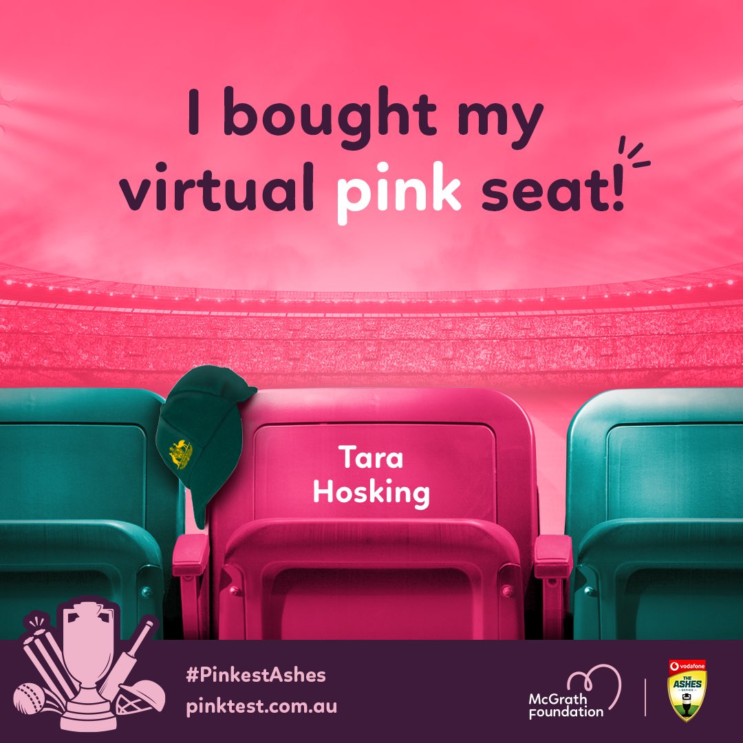 The Vodafone Ashes Pink Test is back in 2022. No matter where you are, be a part of the pink celebration in support of the McGrath Foundation and families experiencing breast cancer.