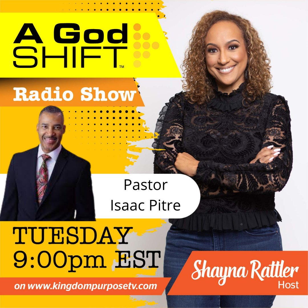 agodshift's tweet photo. Tonight's episode of the radio show is personal for me. I'm interviewing my amazing spiritual mentor and I know he is going to bring such great revelation!

At 9pm EST go to https://t.co/zOo3T8EJSx and listen in as we discuss how to navigate difficult seasons of life-God's way. https://t.co/R1OpLRhuP5