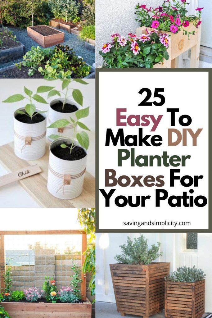 AnnetteKershner's tweet photo. Make your patio plants stand out with one of these #handmade planter boxes you can #DIY.  https://t.co/KIFEhvOouZ https://t.co/hJA04lBy2b