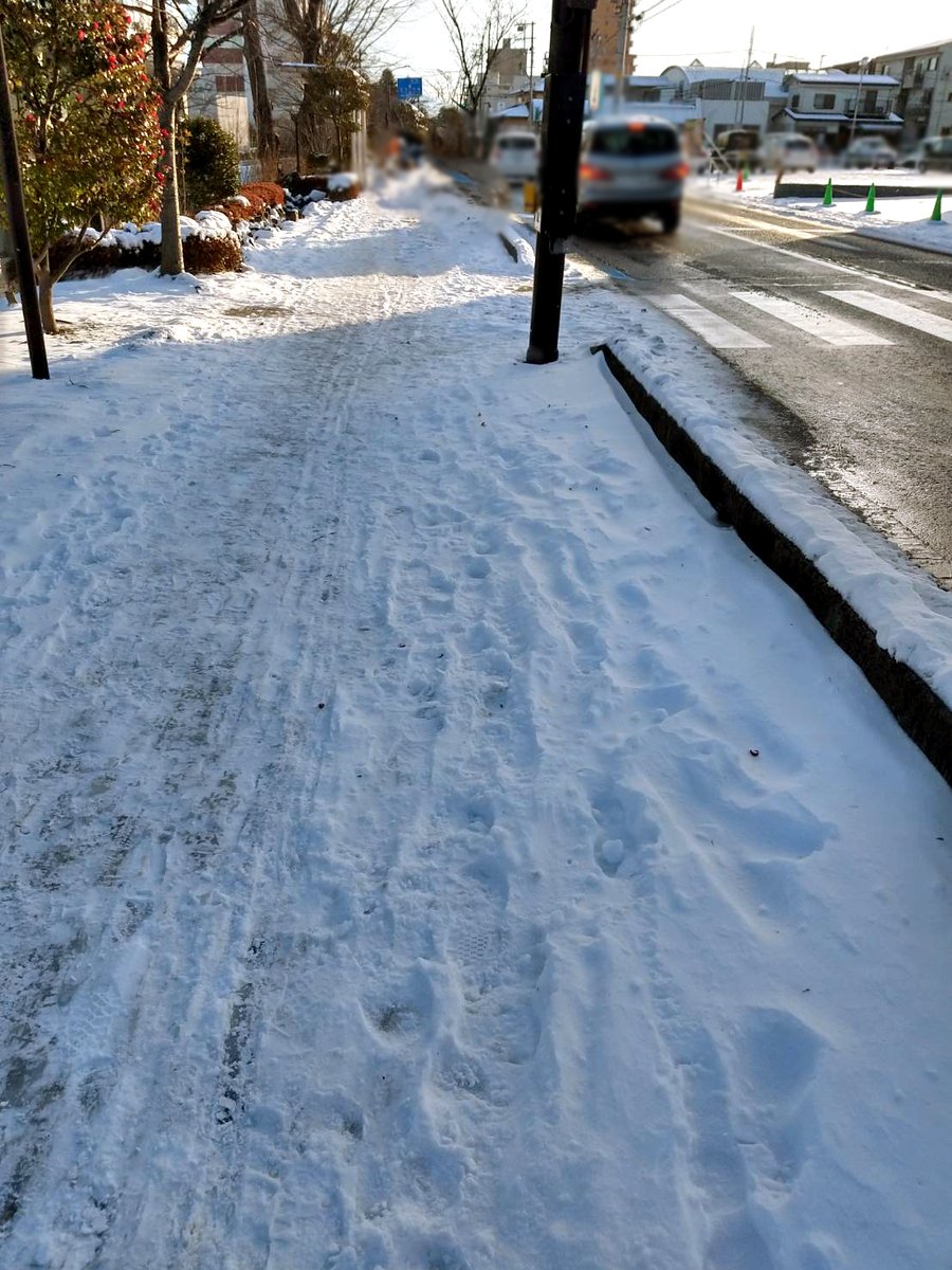 NkSchool's tweet photo. エヌケー・テック研修部は本日より始業開始となります。
車道は雪が溶けていますが、日陰はアイスバーンになっていたり、歩道にはだいぶ雪が残っております。
足元にお気をつけください。 https://t.co/hOZv3GtsYv