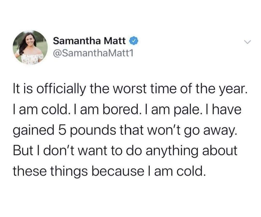 beth3389's tweet photo. The struggle is real! 😩😩😩
#forevercold https://t.co/HqDZZCV7qL