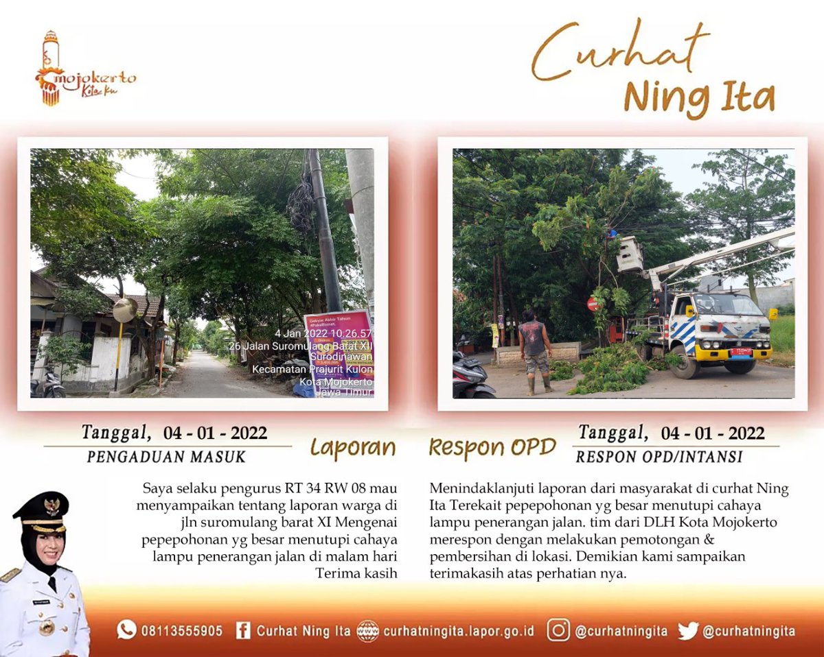 CurhatNingIta's tweet photo. Merespon laporan dari masyarakat melalui WA Curhat Ning Ita terkait
@humaskotamojokerto
@ningita_
@kominfo_kotamojokerto
@dlhkotamojokerto
@dlh.kotamojokerto
#pengaduankotamojokerto
#curhatningita
#majumelangkahayoberbenah
#kotamojokertomelangkah
#kotamojokerto
#mojokertohits https://t.co/vetD6F4TqI