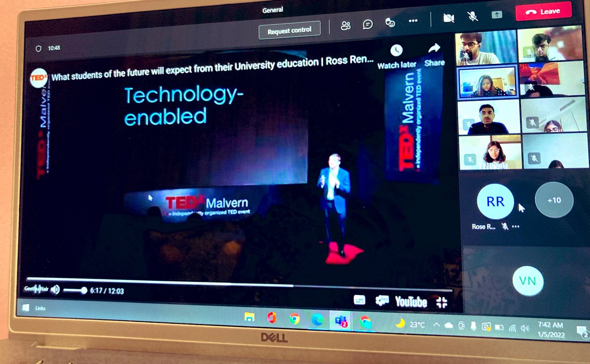 vgndxb's tweet photo. Wonderful start to the day with a TED  talk from Ross Renton on what students will be expecting from their university education along with few thoughts from @Geethurn. Thankyou @nmscareerguide 
@Fatima_Martin @TeresaRusten @Christi28167215 @gemsnms_alkhail https://t.co/ikW8DFb6Z0