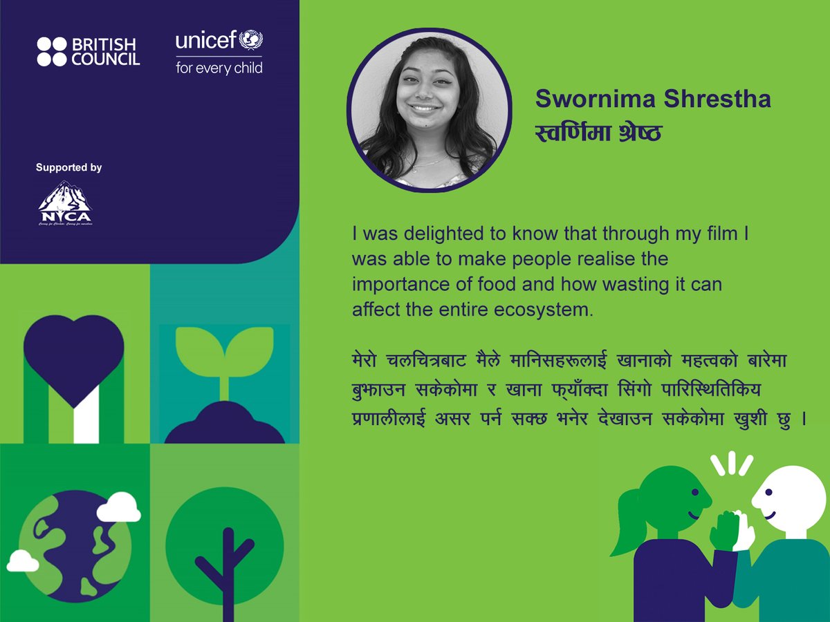 npBritish's tweet photo. #YoungPeople are adopting #technology &amp; media like filmmaking to tell stories &amp; voice their ideas &amp; opinions. In 2021, through the #CameraSika programme, young #Filmmakers in Nepal made films about #ClimateChange. 
You can watch Camera Sika Films here:
https://t.co/J5cddZGa7S https://t.co/kkpRY8ah3t