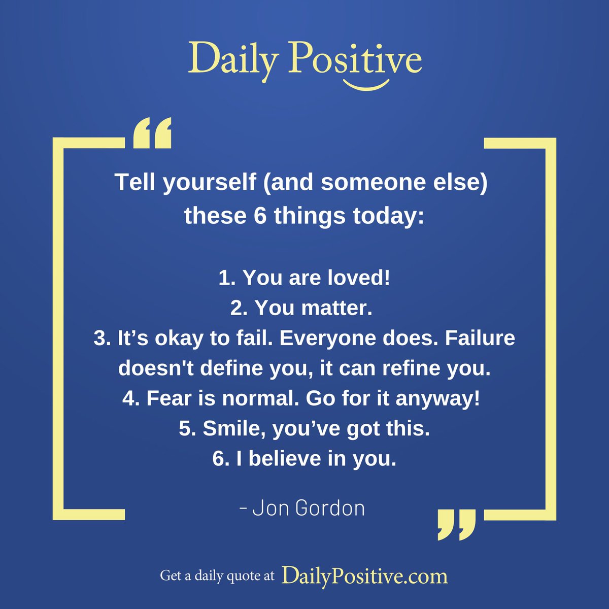 MisterCronin's tweet photo. @JonGordon11 sometimes you outdo yourself! What a perfect reminder as we begin 2022! #positivity https://t.co/3dkDNAexS5
