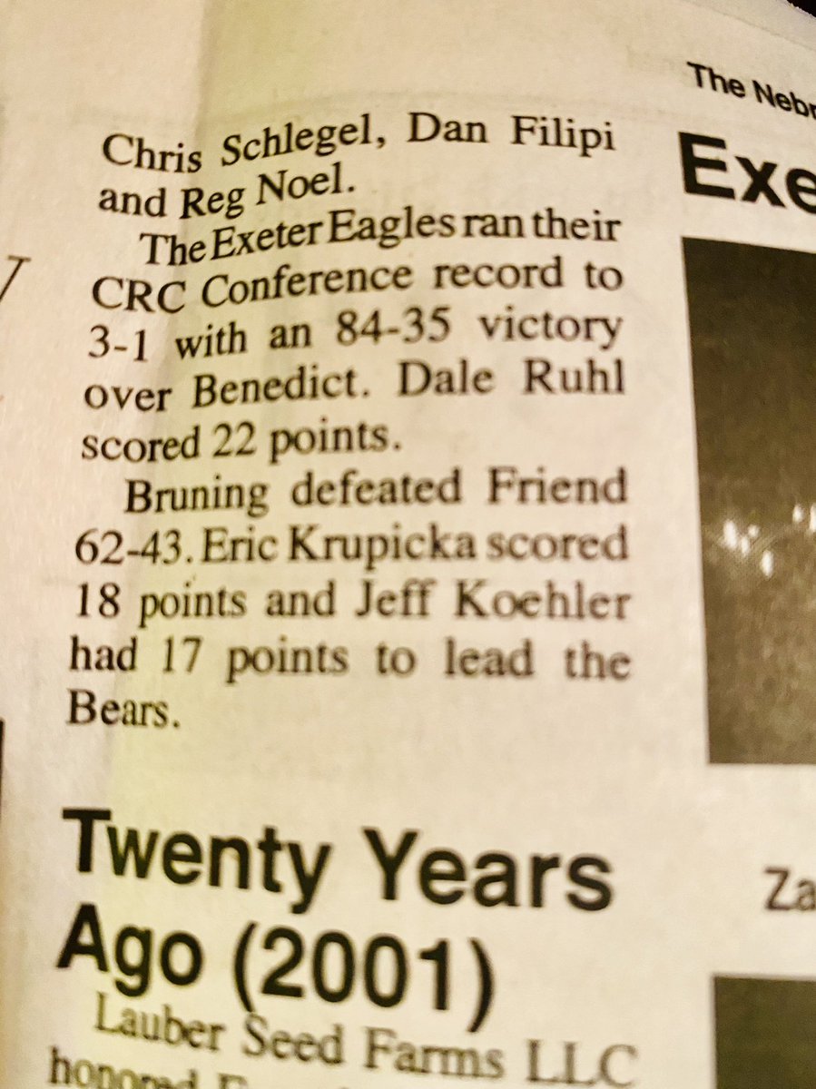 JeffreyKoehler1's tweet photo. I used to enjoy reading the “30 years ago” or the “50 years ago” in the papers until I came across my name in the 30 years ago #whendidIgetold #slownewsday https://t.co/TwGcvIQ4zD