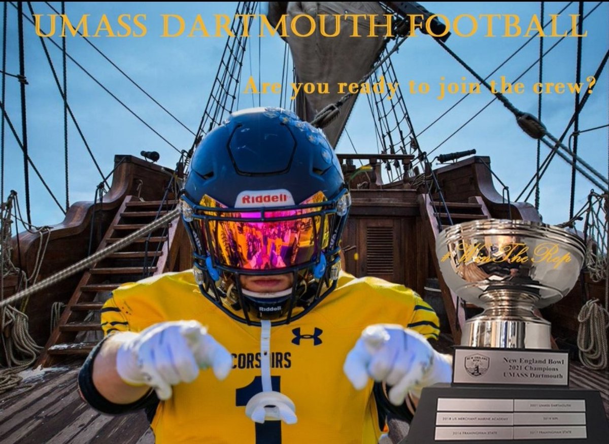 We have one simple question <a href="/CorsairFootball/">UMass Dartmouth Football</a> ..Are you ready to join the <a href="/UMassDAthletics/">UMassD Athletics</a> and be part of <a href="/UMassD/">UMass Dartmouth</a> a Nationally Ranked University ranked in the top 10% of Schools in the nation? #Tier1Everything #WinTheRep #UMASSD