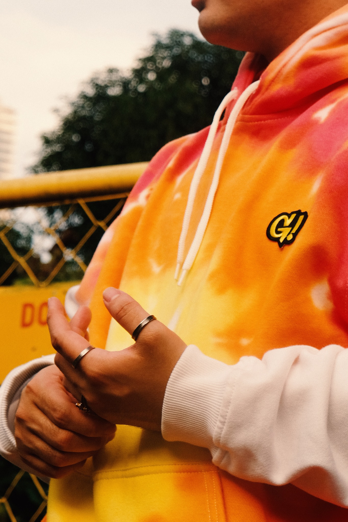 Gnarly tie dye hoodie hotsell