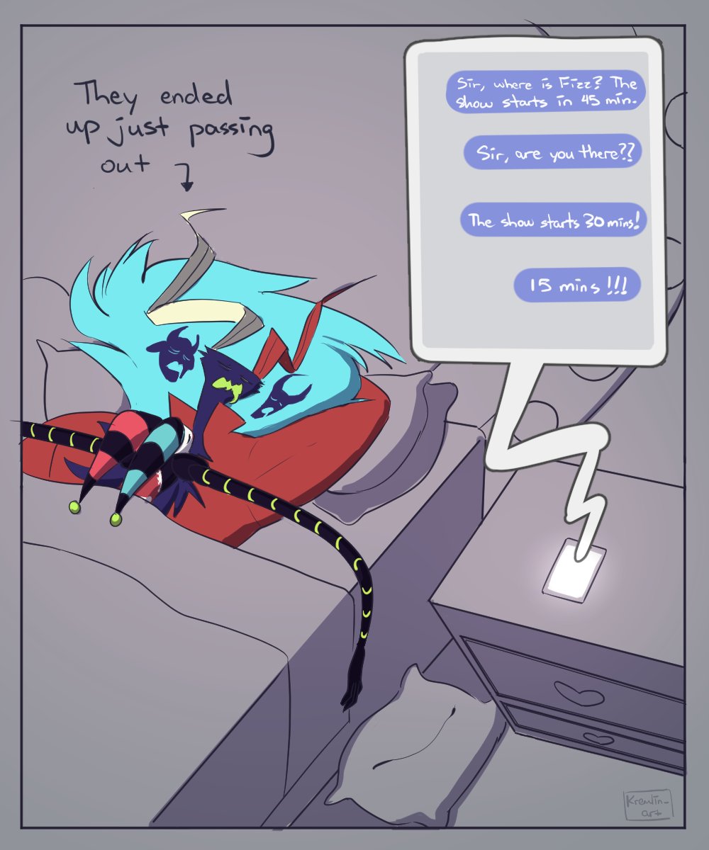 kremlin_art's tweet photo. #FizzarOzzieWeek Day 03 - Shenanigans 🥴

#HelluvaBoss #Fizzarozzie #Fizzarolli #Asmodeus https://t.co/D31sfbmfpq