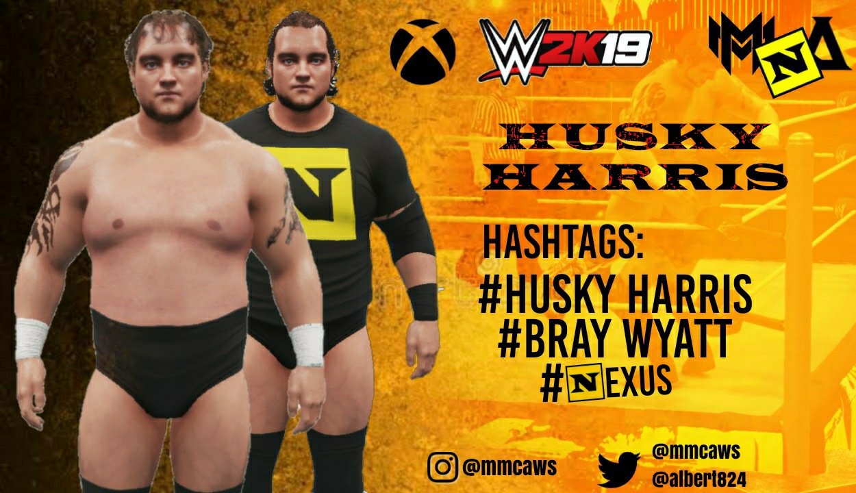 MMCAWS on X: "WE WALK ALONE...it's finally here! you can download Husky  Harris on Xbox One CC! Special credits for my bro @Albert82403578 Back  tattoo by Chopps524 Body Texture by @Iconic2k #WWE2K #
