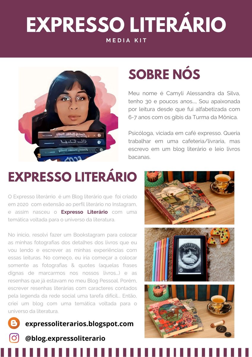 milla_expresso's tweet photo. Montei o Midia Kit do Expresso Literário. #midiakit https://t.co/lAuM0pKfbo