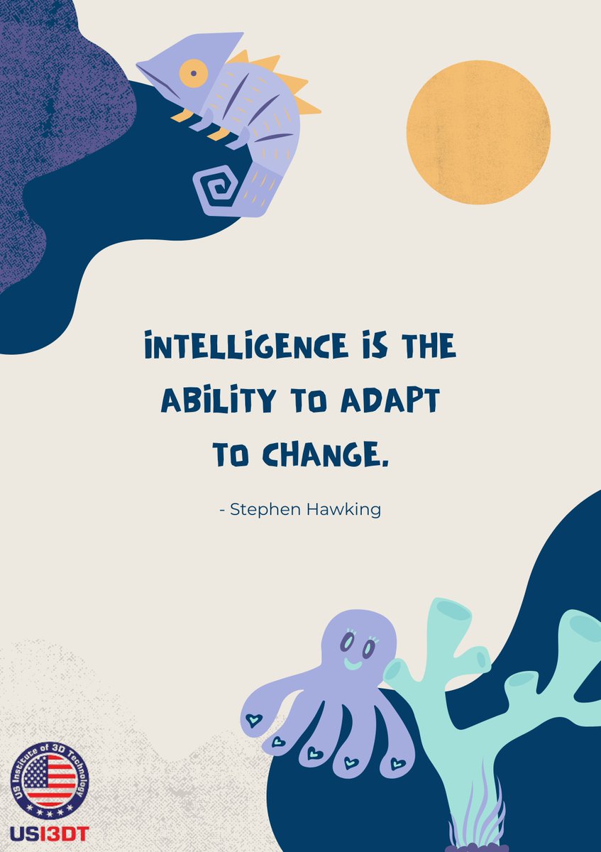 usi3dt's tweet photo. Intelligence is the ability to adapt to change 

Join our new batch!!

#usi3dt #students #3dprinting #fdm #design #additive #stemeducation #software #usi3dt #placements #joiner #3dscanner #onlinecourses #jobhunt #usa #india #additivemanufacturing #technology #prototype #3dprinted https://t.co/uXQa9xB0Wj