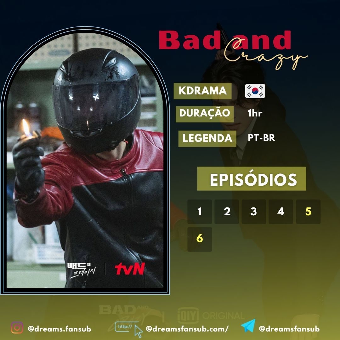 DreamsFansub's tweet photo. Drama : Bad And Crazy
Episódios : 6

📍 Disponível no canal de atualizações,link na bio. 
@DramalandBR
#BadAndCrazy #dreamsfansub https://t.co/IX3GHITvJl