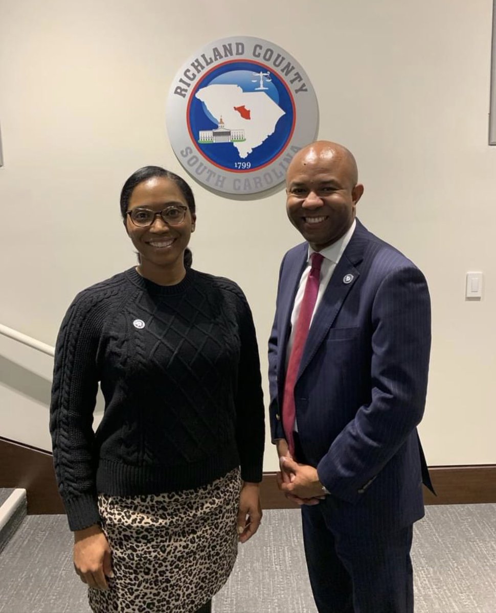 Congratulations to Councilman Walker and Councilwoman Mackey on their elections as Chair and Vice Chair of Richland County Council, respectively!