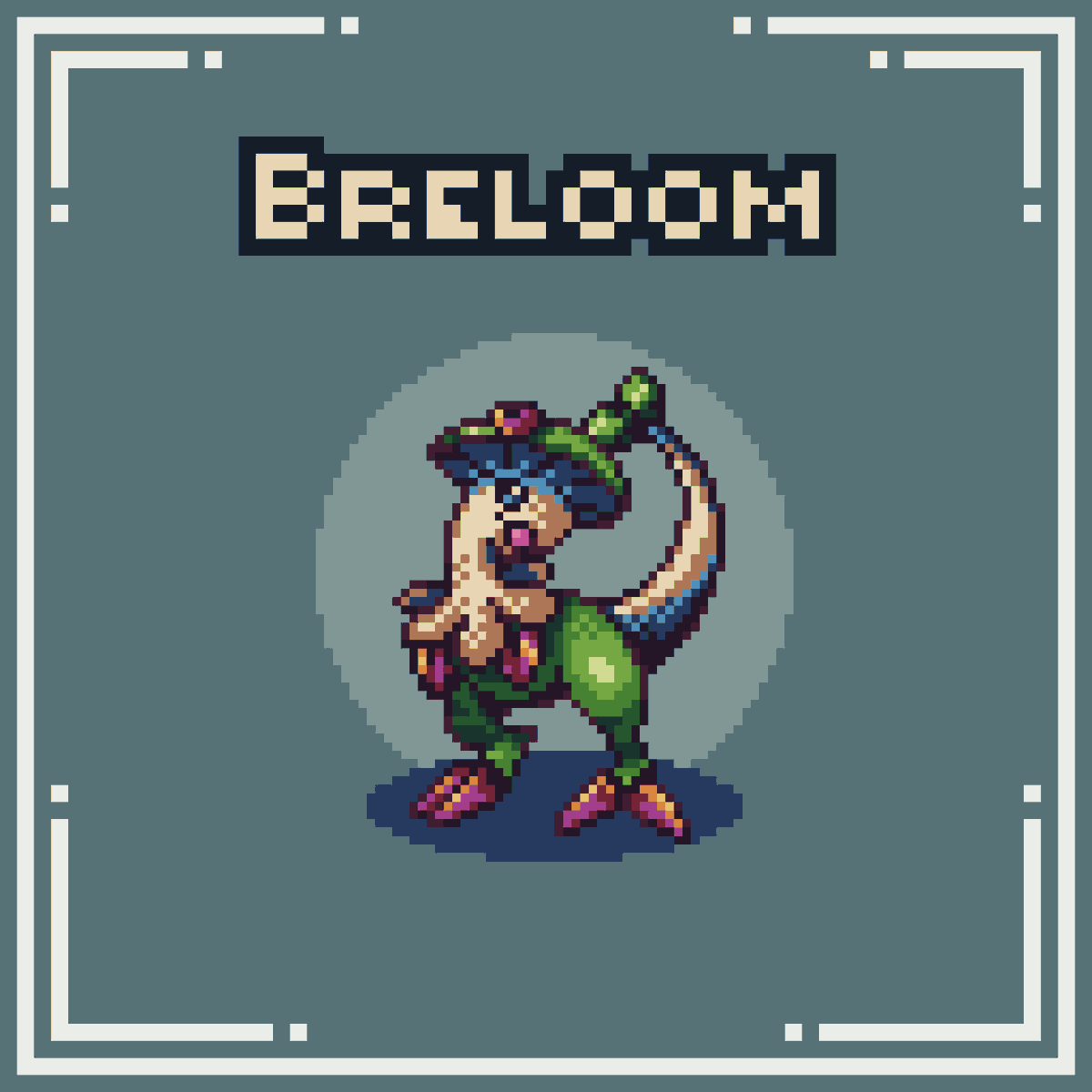 Drew my favorite Pokémon #breloom 🍄
#pokemon ♦ #pixelart