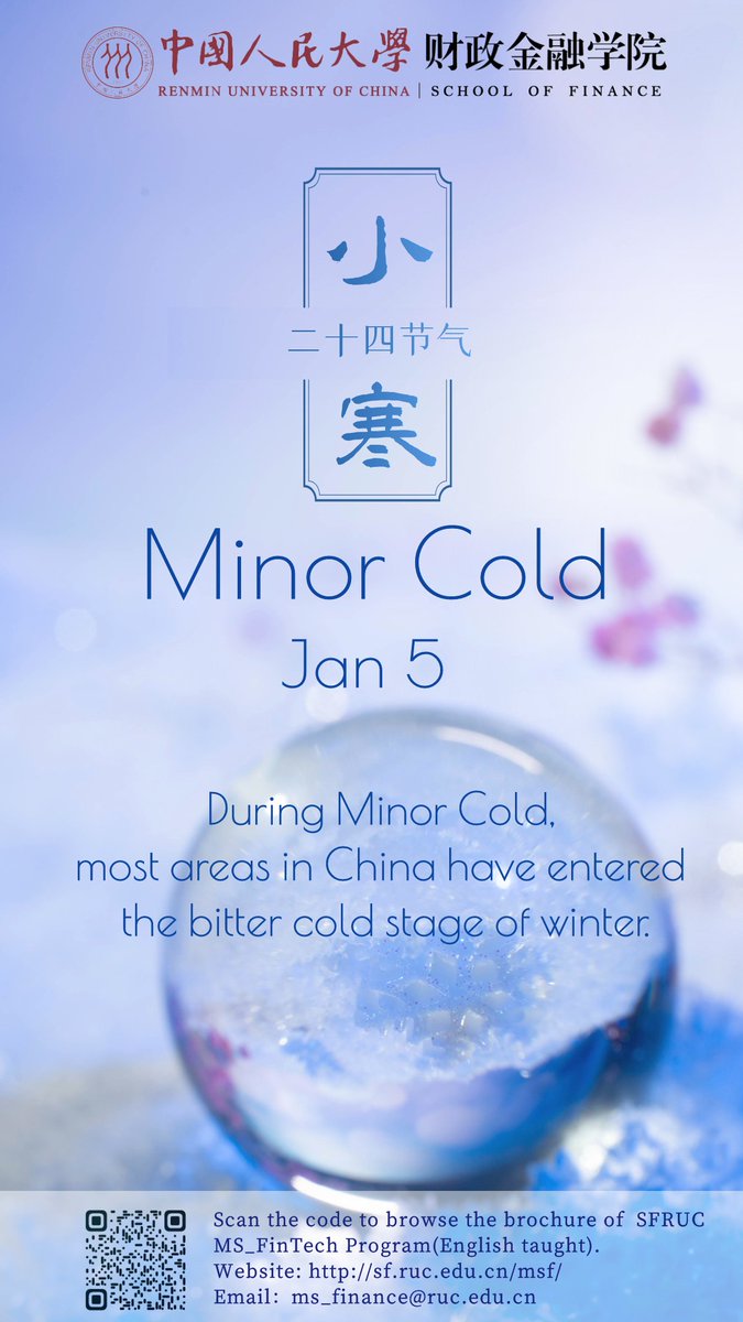 Minor Cold is the 23rd Solar Term. Brew a pot of tea at home and find your inner peace when cold wind rages outside during this period.
#MinorCold #RUC #SFRUC #MSFT #fintech #blockchain